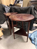 Pair of vintage wooden nesting end tables - thumbnail 2 of 6