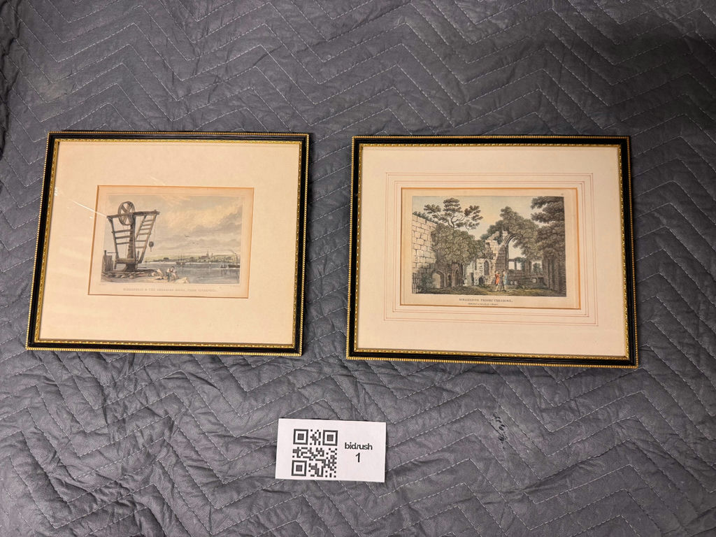Two framed vintage prints - image 1 of 1