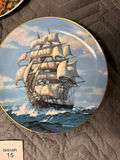 Three Decorative Collector Plates with Ship and Paris Scenes - thumbnail 3 of 5