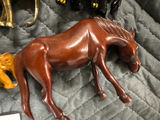 Assorted carved animal figurines including elephants and horse - thumbnail 7 of 10