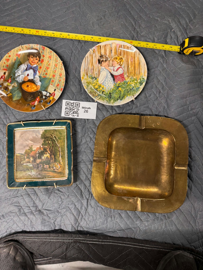 Decorative Collector Plates and Brass Ashtray - image 1 of 9