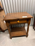 Wooden end table with drawer and lower shelf - thumbnail 3 of 3