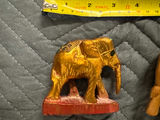 Assorted carved animal figurines including elephants and horse - thumbnail 2 of 10