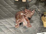 Collection of hand-carved elephant figurines in multiple colors - thumbnail 2 of 13