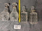 Crystal decanter set with stoppers - thumbnail 2 of 9