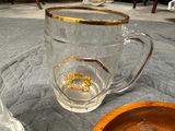 Crystal glassware set with vase and mug, plus wooden bowl with stones - thumbnail 2 of 5