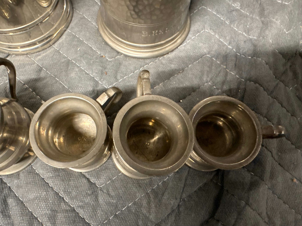 Collection of Pewter Tankards and Mugs - image 3 of 9