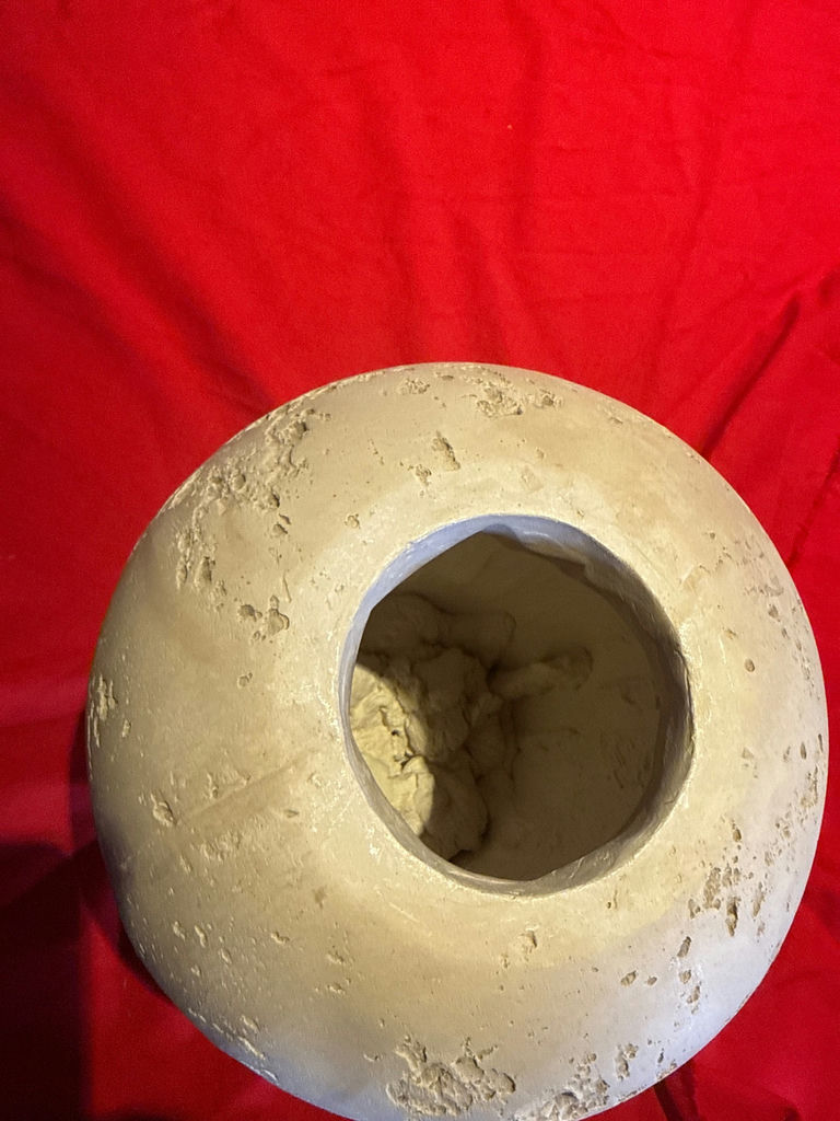 Jaru of California -Round Textured Decorative Vase with Lid - image 2 of 3