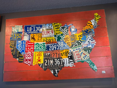 United States License Plate Wall Art - Image 1 of 3