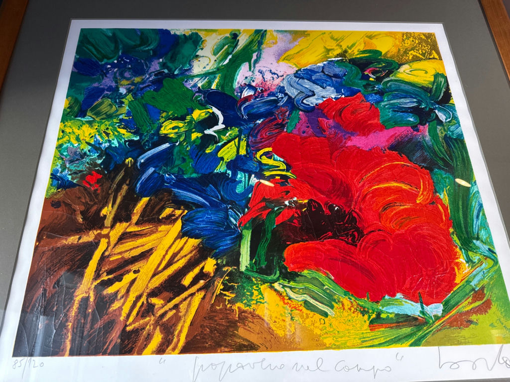 Gianni Borta - Framed Abstract Floral Art Print - image 4 of 4