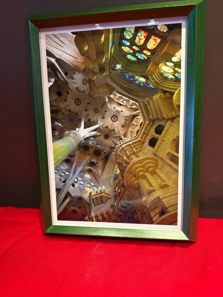 Gaudí-themed framed art print - image 1 of 4