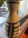 Lapid Israel - Decorative Ceramic Vase with Artificial Red Flowers - thumbnail 2 of 2