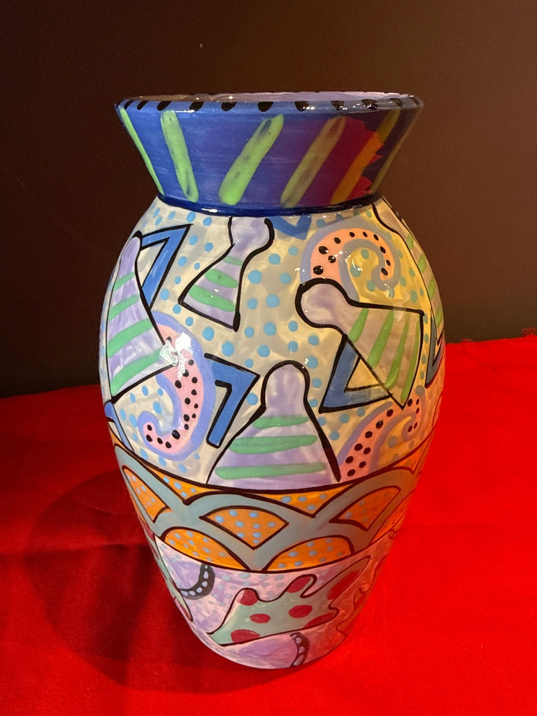 Wendy Williams Hand-Painted Ceramic Vase - image 2 of 4