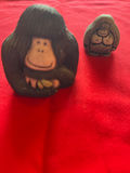Signed Artesenia Riconada Three carved wooden gorilla figurines - thumbnail 2 of 4