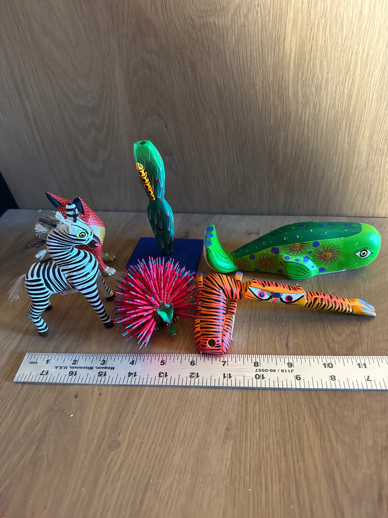 Handcrafted Painted Animal and Cactus Figurines - image 7 of 7
