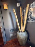 Decorative Floor Vase with Bamboo Poles - thumbnail 1 of 2