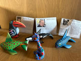 Handcrafted Painted Animal Sculptures - thumbnail 1 of 7