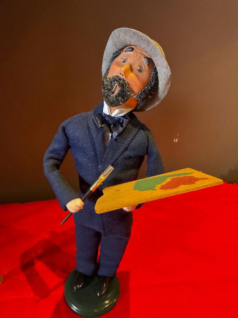 Artist Figurine, Renoir Mini Canvas on Easel, and Picasso Plush Magnet - image 5 of 6