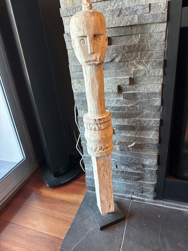 Kaduna from Indonesia Carved Wooden Figure Sculpture - image 1 of 5