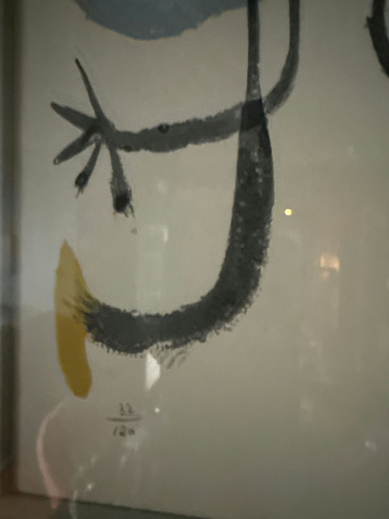 Framed abstract Miró print (limited edition) - image 4 of 4