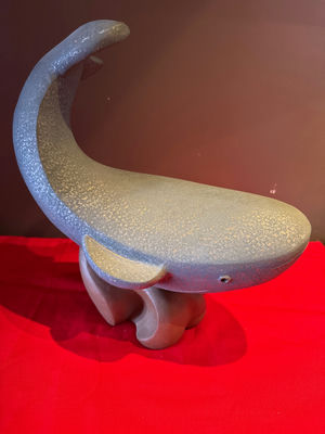 Whale Figurine Sculpture - Image 1 of 3