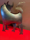 Metal horse sculpture with gradient finish - thumbnail 2 of 4