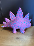 Pink Stegosaurus Dinosaur Figurine - thumbnail 2 of 5