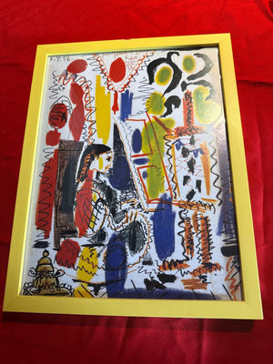 Pablo Picasso Das Antelier Framed Abstract Art Print - Image 1 of 3