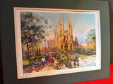Robert Ricart- Matted Print of La Sagrada Familia in Barcelona - thumbnail 1 of 3