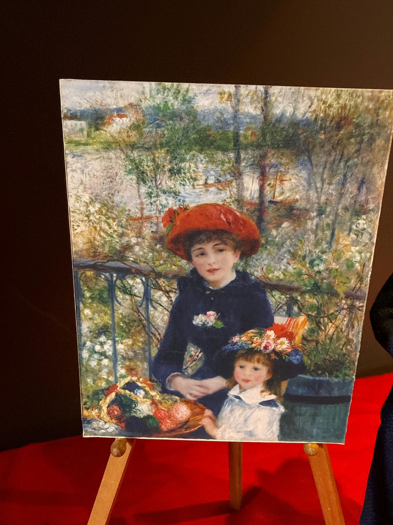 Artist Figurine, Renoir Mini Canvas on Easel, and Picasso Plush Magnet - image 2 of 6