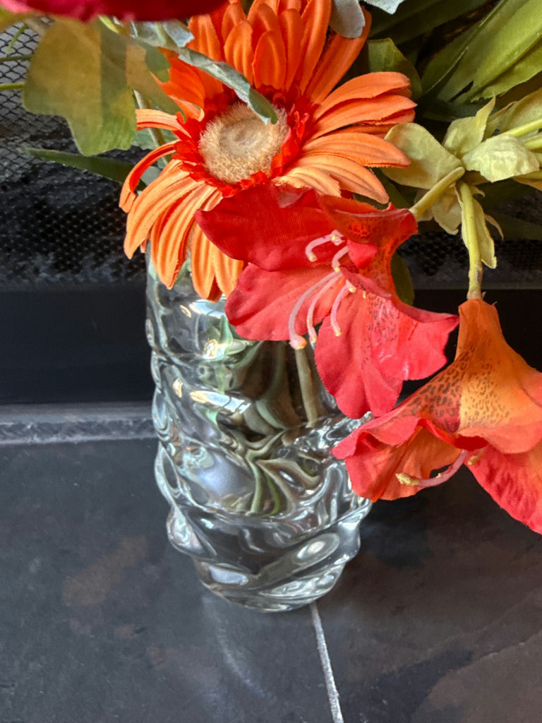 Mixed Floral Arrangement in Glass Vase - image 2 of 3