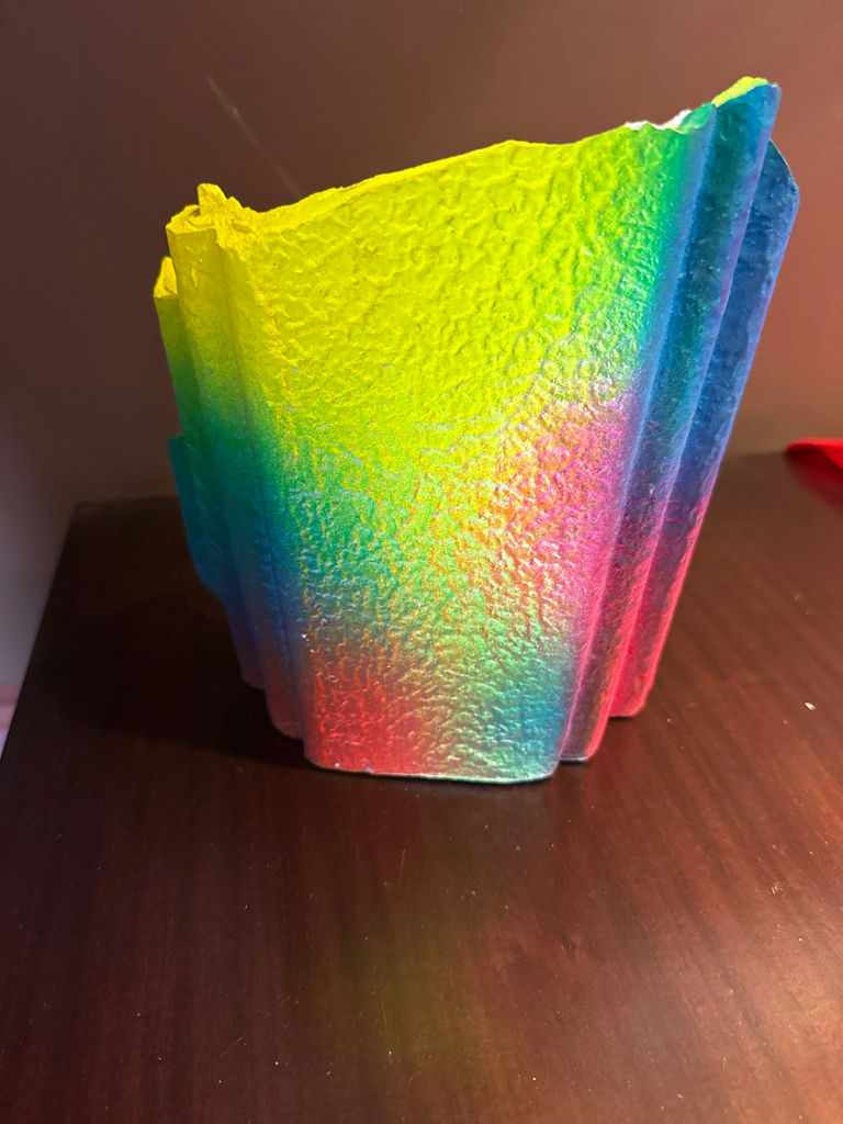 Abstract Iridescent Sculptural Decor Piece - image 2 of 3
