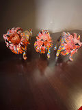 Three Colorful Lion Figurines - thumbnail 2 of 5