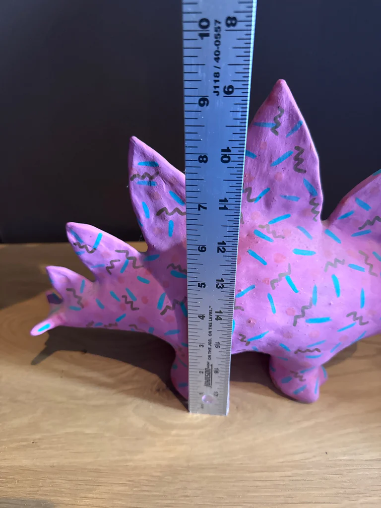 Pink Stegosaurus Dinosaur Figurine - image 5 of 5