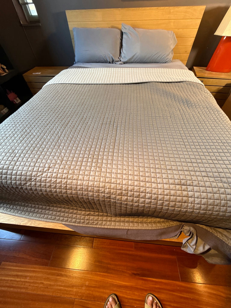Wood Platform Bed Frame with Headboard - image 1 of 3