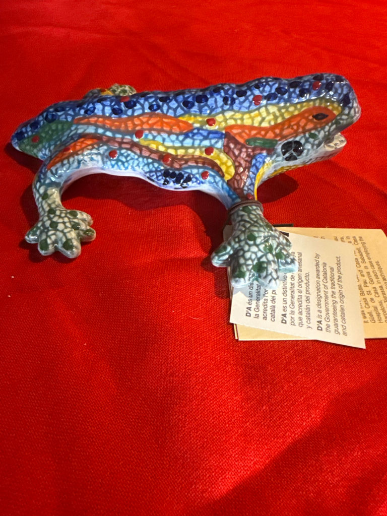 Hand-Painted Ceramic Lizard Figurine - image 2 of 4