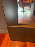 Dark metal-framed floor mirror - thumbnail 3 of 3