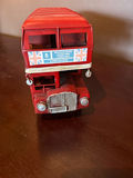 Red tin double-decker London bus toy - thumbnail 2 of 2