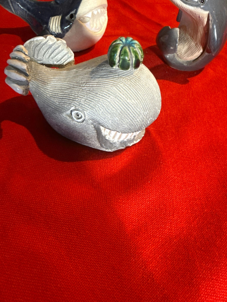Artesenia Rinicona Three Whale and Shark Figurines - image 2 of 3
