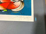 David Shluss serigraph Framed Abstract Musician Print - thumbnail 2 of 4