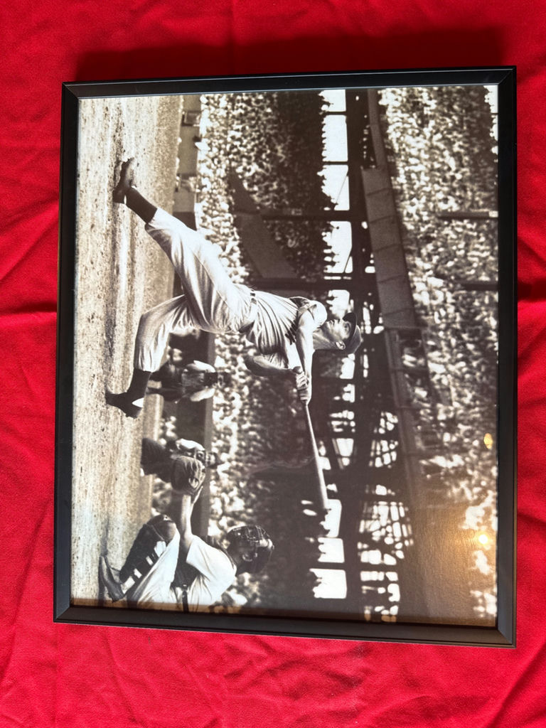 Joe DiMaggio - Framed black-and-white baseball photograph - image 2 of 2