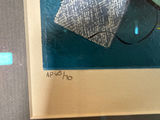 David Shluss serigraph Framed Abstract Musician Print - thumbnail 3 of 4