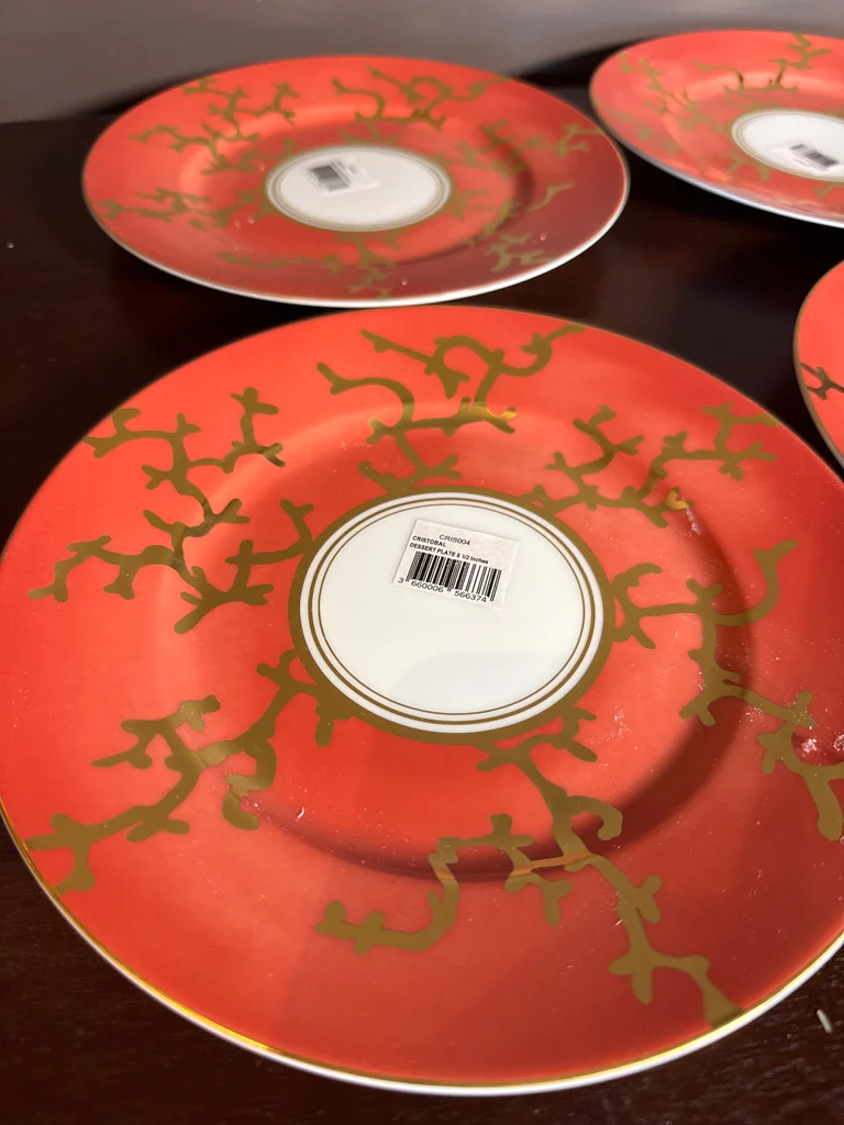 Set of Four Raynaud Cristobal Dessert Plates - image 2 of 4