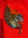 Murano glass Pair of Decorative Glass Leaf Dishes - thumbnail 3 of 4
