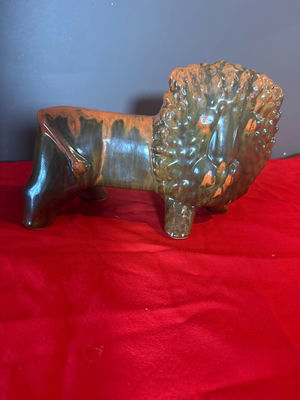 Ceramic Lion Figurine - Image 1 of 3