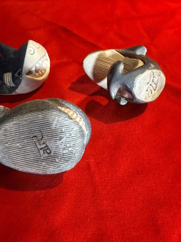 Artesenia Rinicona Three Whale and Shark Figurines - image 3 of 3