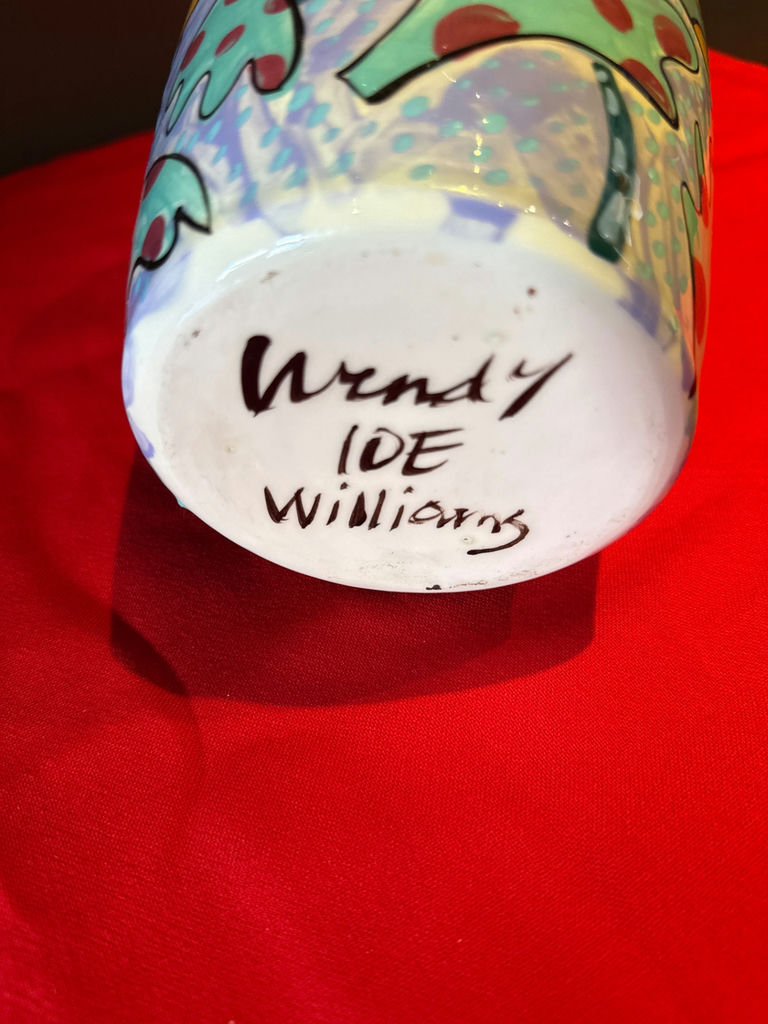 Wendy Williams Hand-Painted Ceramic Vase - image 4 of 4