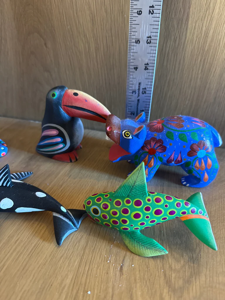 Handcrafted Painted Animal Sculptures - image 7 of 7
