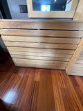 Wood Slat Dresser With Framed Mirror - thumbnail 2 of 3