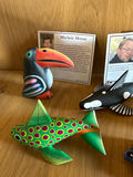 Handcrafted Painted Animal Sculptures - thumbnail 2 of 7